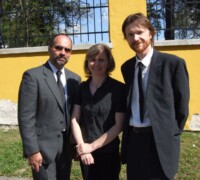 S Mariánom Čaučíkom a jeho manželkou na pohrebe otca biskupa Tondru.